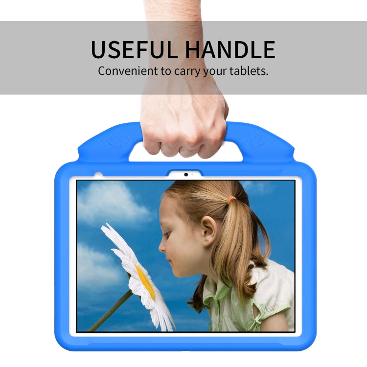 For iPad Air 11 2025 / 2024 Children EVA Shockproof Tablet Case with Thumb Bracket(Blue) - iPad Air 11 2025 / 2024 Cases by buy2fix | Online Shopping UK | buy2fix