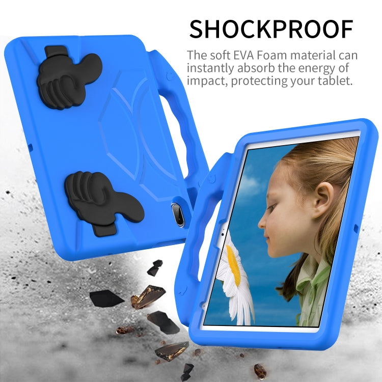 For iPad Air 11 2025 / 2024 Children EVA Shockproof Tablet Case with Thumb Bracket(Blue) - iPad Air 11 2025 / 2024 Cases by buy2fix | Online Shopping UK | buy2fix