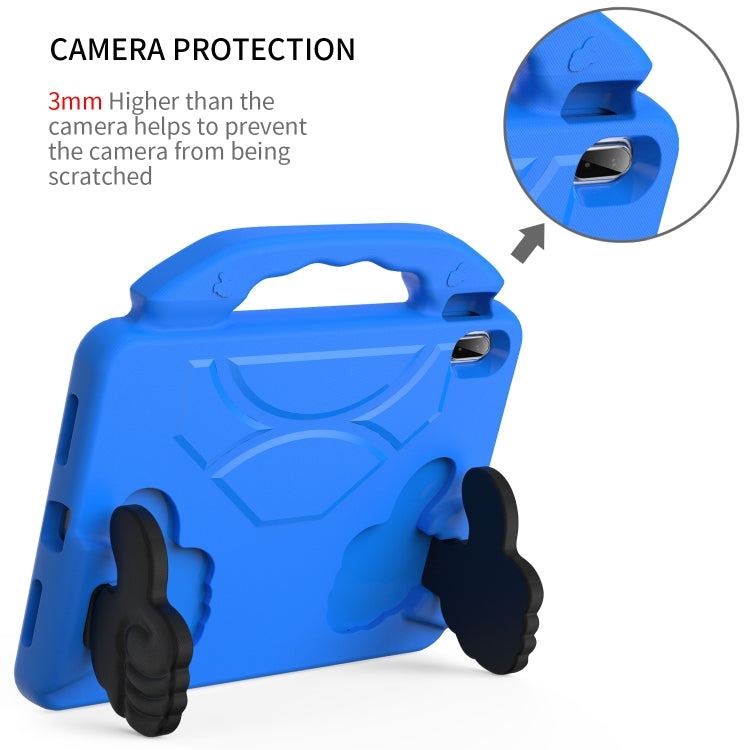 For iPad Air 11 2025 / 2024 Children EVA Shockproof Tablet Case with Thumb Bracket(Blue) - iPad Air 11 2025 / 2024 Cases by buy2fix | Online Shopping UK | buy2fix