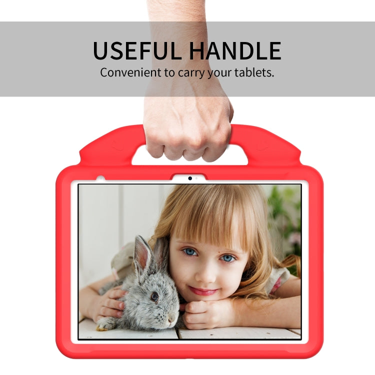 For iPad Air 11 2025 / 2024 Children EVA Shockproof Tablet Case with Thumb Bracket(Red) - iPad Air 11 2025 / 2024 Cases by buy2fix | Online Shopping UK | buy2fix