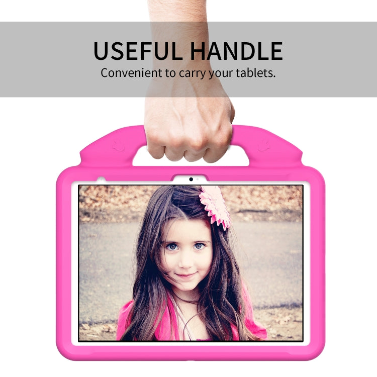 For iPad Air 11 2025 / 2024 Children EVA Shockproof Tablet Case with Thumb Bracket(RoseRed) - iPad Air 11 2025 / 2024 Cases by buy2fix | Online Shopping UK | buy2fix