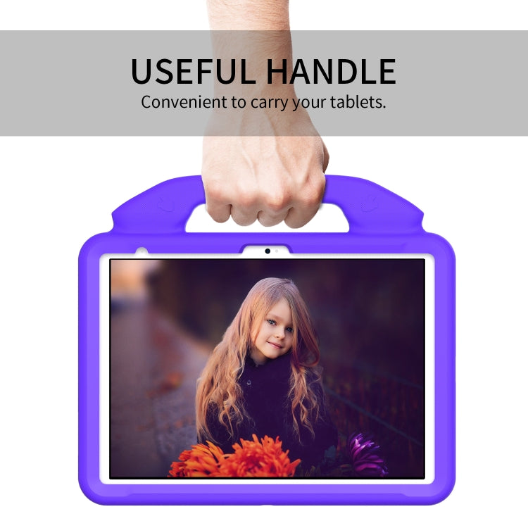 For iPad Air 11 2025 / 2024 Children EVA Shockproof Tablet Case with Thumb Bracket(Purple) - iPad Air 11 2025 / 2024 Cases by buy2fix | Online Shopping UK | buy2fix