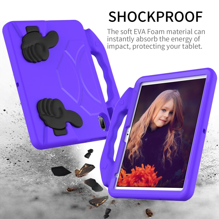 For iPad Air 11 2025 / 2024 Children EVA Shockproof Tablet Case with Thumb Bracket(Purple) - iPad Air 11 2025 / 2024 Cases by buy2fix | Online Shopping UK | buy2fix
