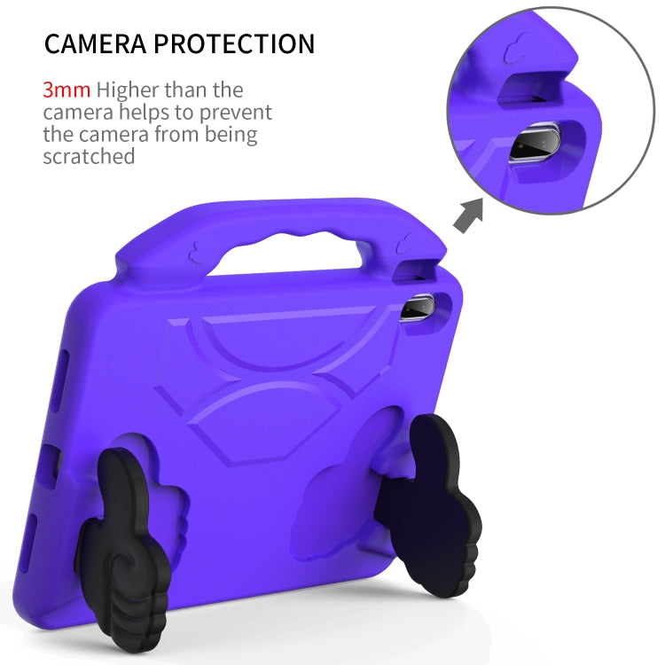 For iPad Air 11 2025 / 2024 Children EVA Shockproof Tablet Case with Thumb Bracket(Purple) - iPad Air 11 2025 / 2024 Cases by buy2fix | Online Shopping UK | buy2fix