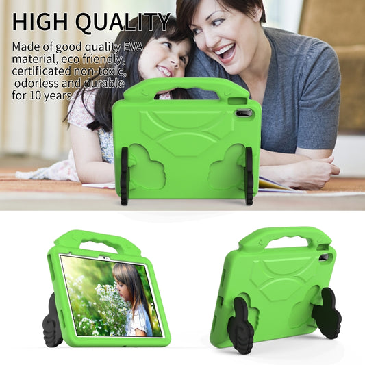 For iPad Air 11 2025 / 2024 Children EVA Shockproof Tablet Case with Thumb Bracket(Green) by buy2fix