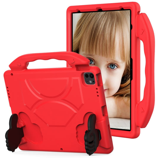 For iPad Air 13 2025 / 2024 Children EVA Shockproof Tablet Case with Thumb Bracket(Red) - iPad Air 13 2025 / 2024 Cases by buy2fix | Online Shopping UK | buy2fix