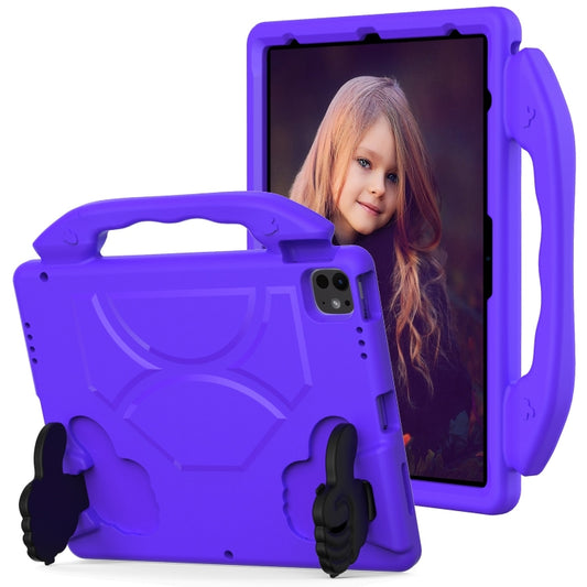 For iPad Air 13 2025 / 2024 Children EVA Shockproof Tablet Case with Thumb Bracket(Purple) - iPad Air 13 2025 / 2024 Cases by buy2fix | Online Shopping UK | buy2fix