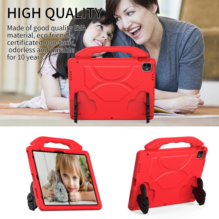 For iPad Pro 12.9 2022 / 2021 / 2020 Children EVA Shockproof Tablet Case with Thumb Bracket(Red) - iPad Pro 12.9 (2022/2021) Cases by buy2fix | Online Shopping UK | buy2fix