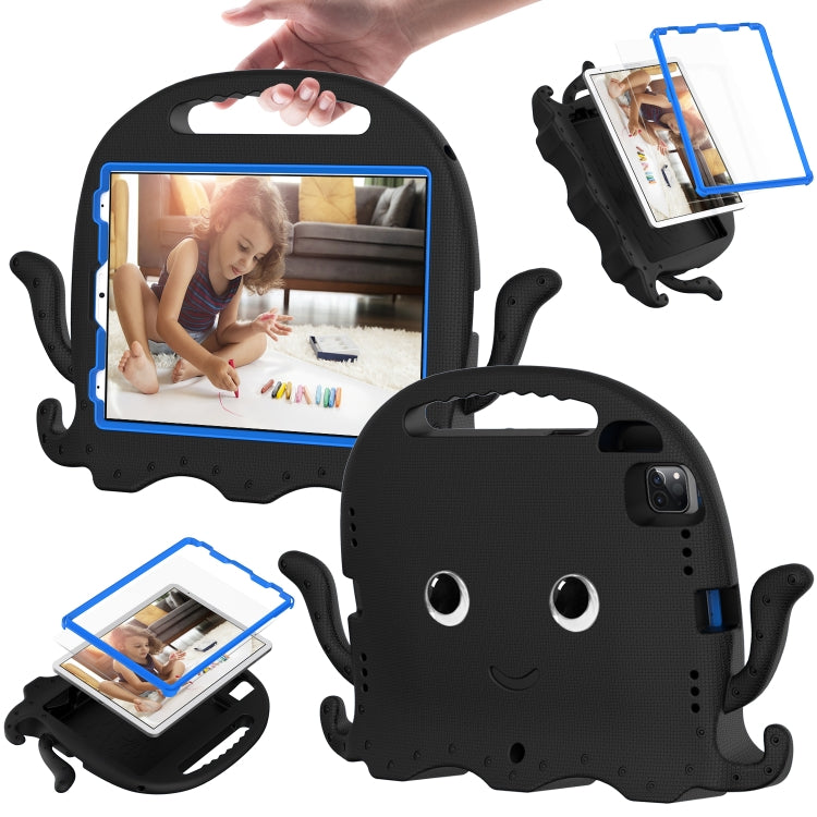 For iPad Air 11 2025 / 2024 Octopus Style EVA Hybrid PC Shockproof Tablet Case with Strap(Black) - iPad Air 11 2025 / 2024 Cases by buy2fix | Online Shopping UK | buy2fix