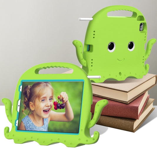 For iPad Pro 11 2025 / 2024 Octopus Style EVA Hybrid PC Shockproof Tablet Case with Strap(Grass Green) by buy2fix