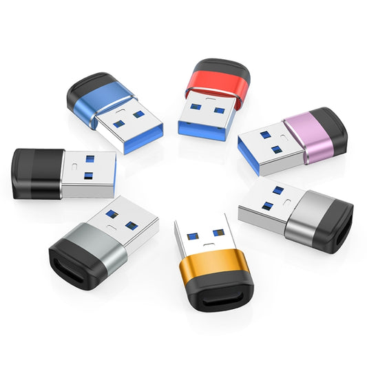 USB3.0 Male to USB-C / Type-C Female OTG Adapter 5Gbps Transmission(Gold) - OTG Adapter by buy2fix | Online Shopping UK | buy2fix