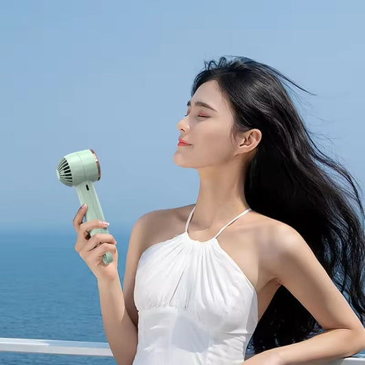 CL02 Outdoor Summer Cooler Cooling Effect Handheld Fan USB Semiconductor Fan(White) by buy2fix