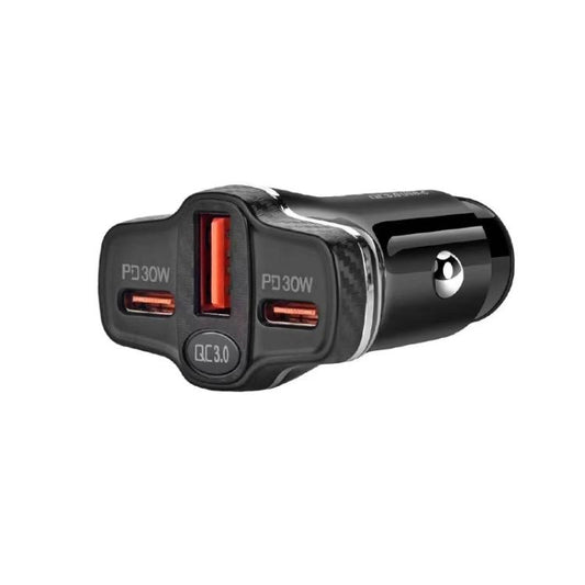 78W PD30W x 2 + QC3.0 USB Multi Port Car Charger(Black) - Car Charger by buy2fix | Online Shopping UK | buy2fix