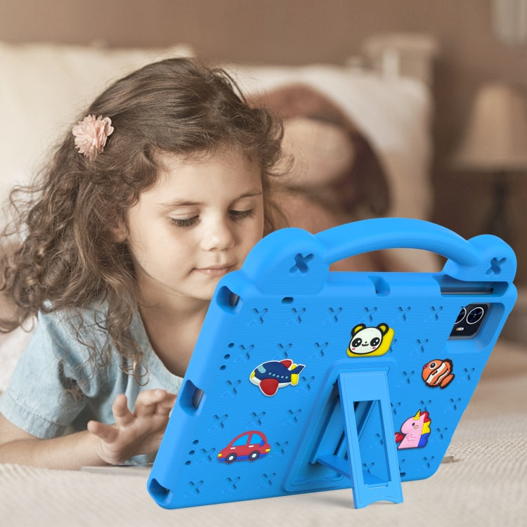 For Teclast M50 HD 10.1 / M50 Pro 10.1 2023 Handle Kickstand Children EVA Shockproof Tablet Case(Sky Blue) - Teclast by buy2fix | Online Shopping UK | buy2fix