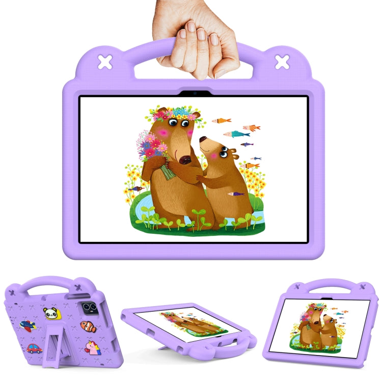 For Blackview Tab 80 10.1 2023 Handle Kickstand Children EVA Shockproof Tablet Case(Light Purple) by buy2fix