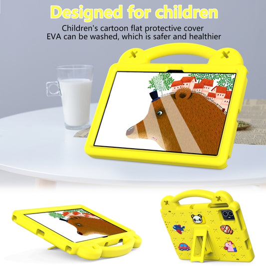 For Blackview Tab 80 10.1 2023 Handle Kickstand Children EVA Shockproof Tablet Case(Yellow) by buy2fix