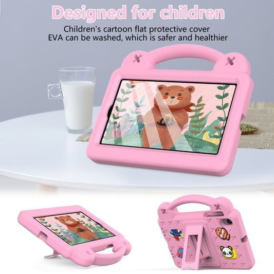 For Walmart Onn 7.0 Gen4 2024 Handle Kickstand Children EVA Shockproof Tablet Case(Pink) by buy2fix