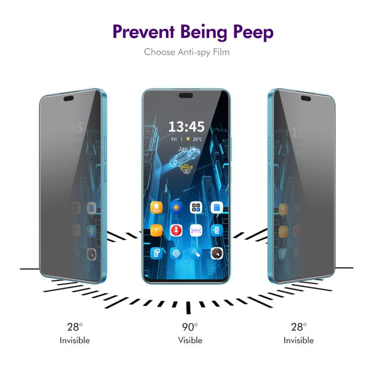 For Honor 400 Lite Global 2pcs ENKAY Hat-Prince 28 Degree Anti-peeping Privacy Tempered Glass Film - Honor Tempered Glass by ENKAY | Online Shopping UK | buy2fix