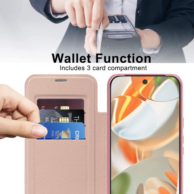 For Google Pixel 10 Pro XL Shield MagSafe RFID Anti-theft Leather Phone Case(Pink) - Google Cases by buy2fix | Online Shopping UK | buy2fix