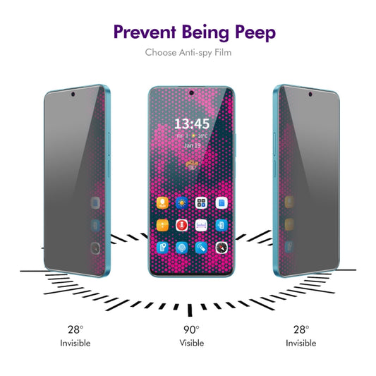 For Realme 11 5G Global / 11x 5G 5pcs ENKAY Hat-Prince 28 Degree Anti-peeping Privacy Tempered Glass Film - Realme Tempered Glass by ENKAY | Online Shopping UK | buy2fix