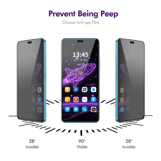 For Honor 400 Lite Global 5pcs ENKAY Hat-Prince 28 Degree Anti-peeping Privacy Silk Print Tempered Glass Film - Honor Tempered Glass by ENKAY | Online Shopping UK | buy2fix