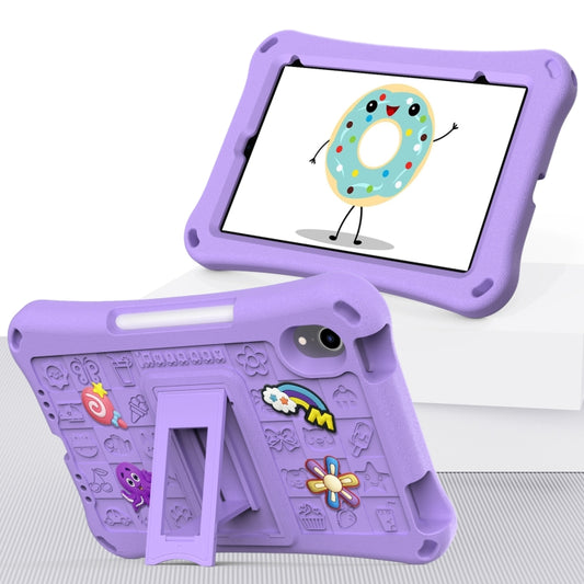 For iPad mini 6 / mini 2024 Hi Baby EVA Full Body Tablet Case with Strap(Light Purple) - iPad mini 6 Cases by buy2fix | Online Shopping UK | buy2fix