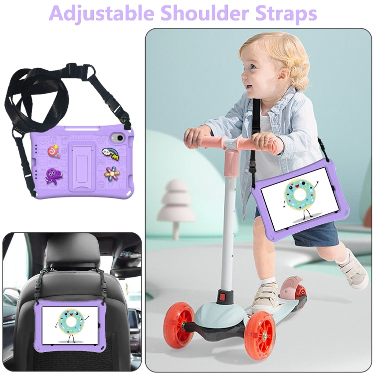 For iPad mini 6 / mini 2024 Hi Baby EVA Full Body Tablet Case with Strap(Light Purple) - iPad mini 6 Cases by buy2fix | Online Shopping UK | buy2fix