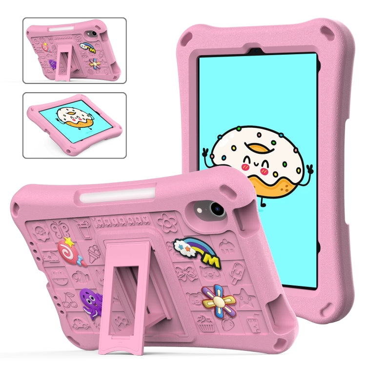 For iPad mini 6 / mini 2024 Hi Baby EVA Full Body Tablet Case with Strap(Pink) - iPad mini 6 Cases by buy2fix | Online Shopping UK | buy2fix