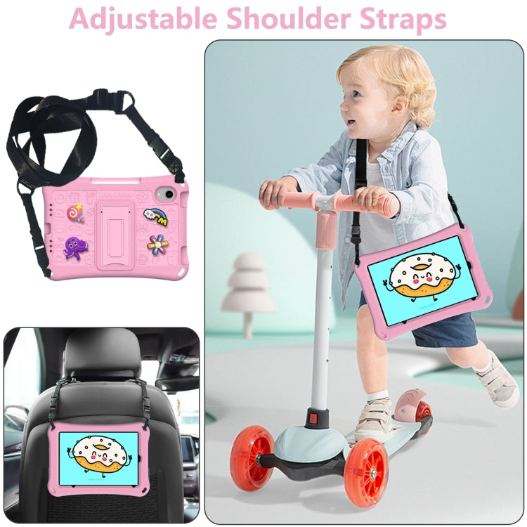 For iPad mini 6 / mini 2024 Hi Baby EVA Full Body Tablet Case with Strap(Pink) - iPad mini 6 Cases by buy2fix | Online Shopping UK | buy2fix