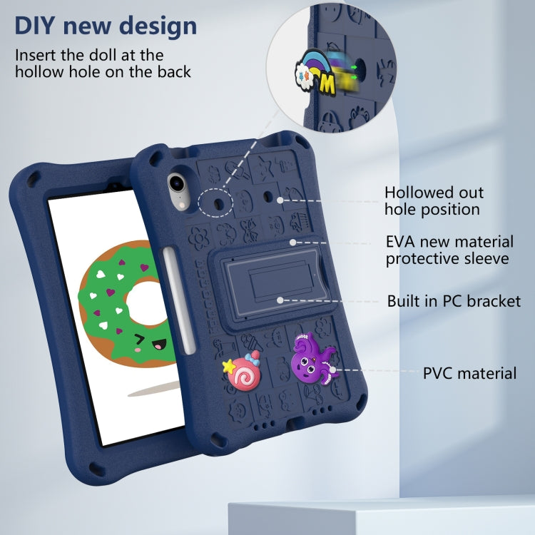 For iPad mini 6 / mini 2024 Hi Baby EVA Full Body Tablet Case with Strap(Navy Blue) - iPad mini 6 Cases by buy2fix | Online Shopping UK | buy2fix