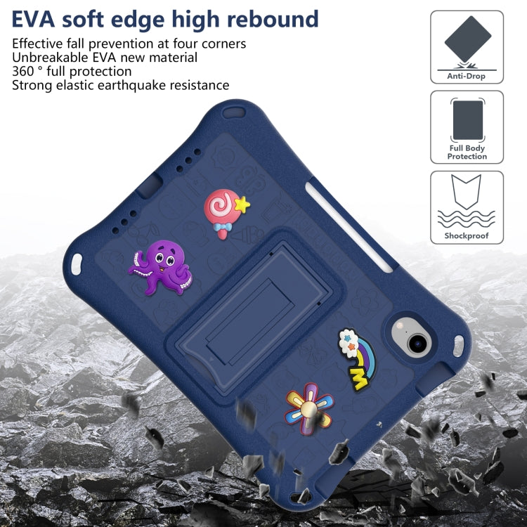For iPad mini 6 / mini 2024 Hi Baby EVA Full Body Tablet Case with Strap(Navy Blue) - iPad mini 6 Cases by buy2fix | Online Shopping UK | buy2fix