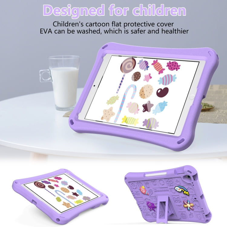 For iPad 10.2 2019 / 2020 / 2021 Hi Baby EVA Full Body Tablet Case with Strap(Light Purple) - iPad 10.2 Cases by buy2fix | Online Shopping UK | buy2fix