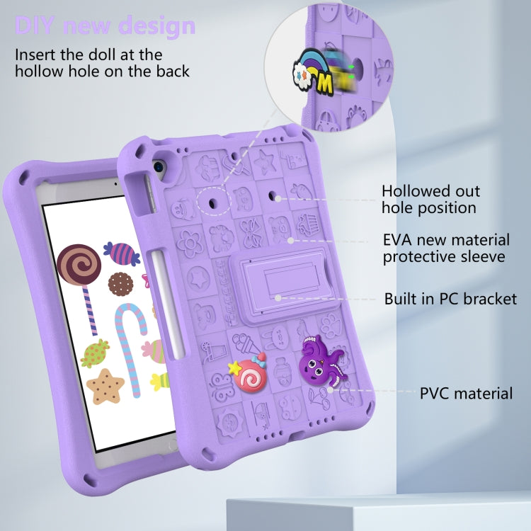 For iPad 10.2 2019 / 2020 / 2021 Hi Baby EVA Full Body Tablet Case with Strap(Light Purple) - iPad 10.2 Cases by buy2fix | Online Shopping UK | buy2fix