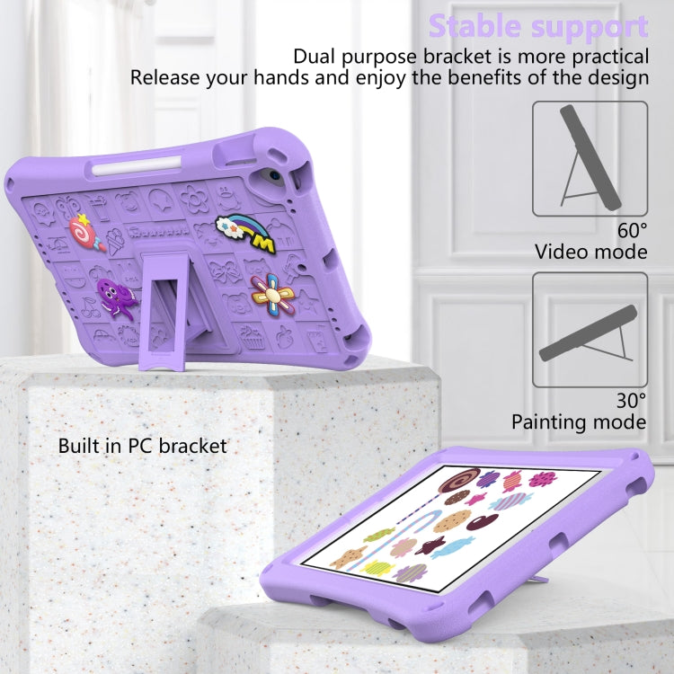 For iPad 10.2 2019 / 2020 / 2021 Hi Baby EVA Full Body Tablet Case with Strap(Light Purple) - iPad 10.2 Cases by buy2fix | Online Shopping UK | buy2fix