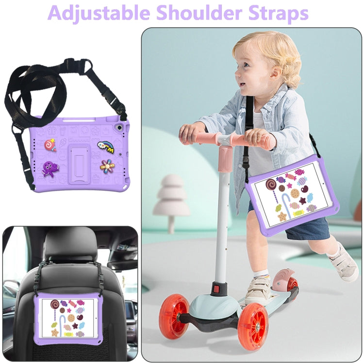 For iPad 10.2 2019 / 2020 / 2021 Hi Baby EVA Full Body Tablet Case with Strap(Light Purple) - iPad 10.2 Cases by buy2fix | Online Shopping UK | buy2fix