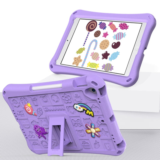 For iPad Pro 10.5 / Air 10.5 2019 Hi Baby EVA Full Body Tablet Case with Strap(Light Purple) - iPad Pro 10.5 inch Cases by buy2fix | Online Shopping UK | buy2fix