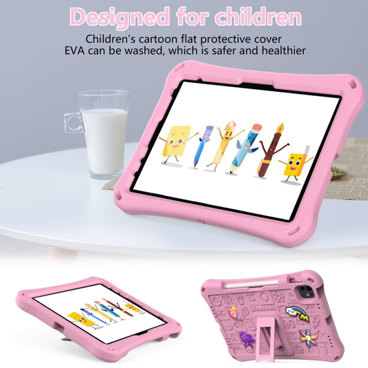 For iPad Air 11 2025 / 2024 Hi Baby EVA Full Body Tablet Case with Strap(Pink) by buy2fix