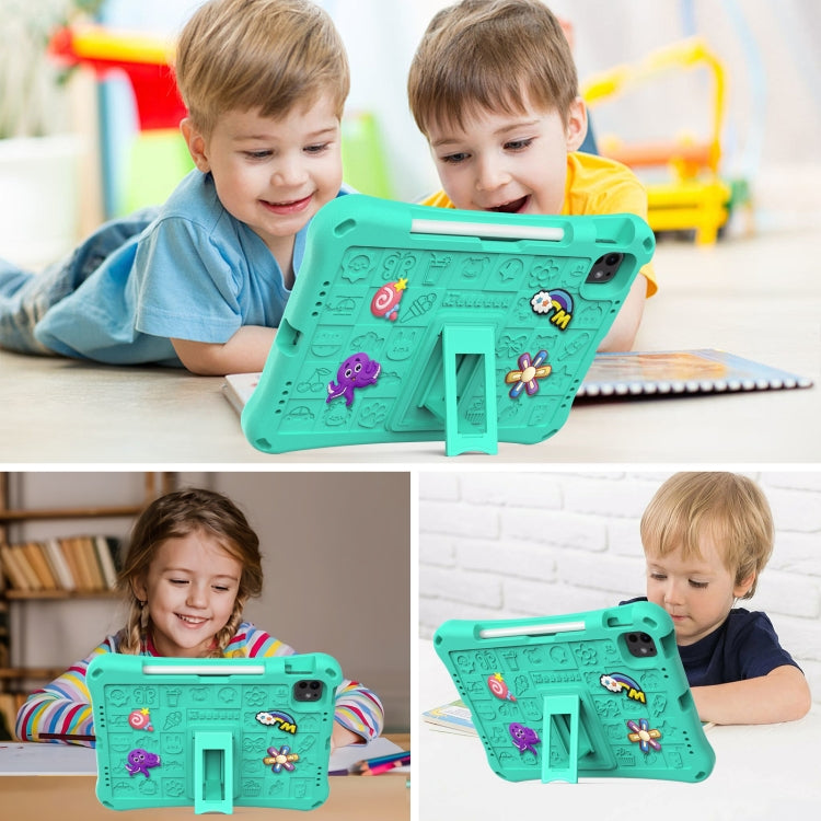 For iPad Air 11 2025 / 2024 Hi Baby EVA Full Body Tablet Case with Strap(Mint Green) - iPad Air 11 2025 / 2024 Cases by buy2fix | Online Shopping UK | buy2fix