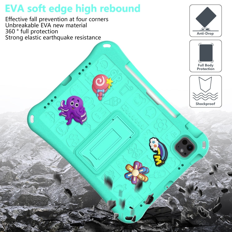 For iPad Air 11 2025 / 2024 Hi Baby EVA Full Body Tablet Case with Strap(Mint Green) - iPad Air 11 2025 / 2024 Cases by buy2fix | Online Shopping UK | buy2fix