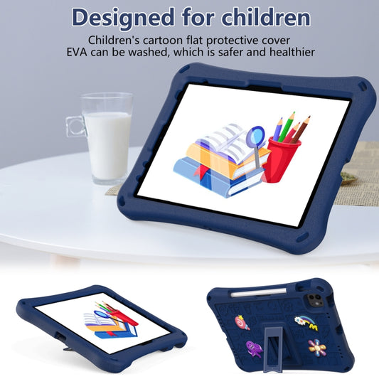 For iPad Pro 11 2025 / 2024 Hi Baby EVA Full Body Tablet Case with Strap(Navy Blue) by buy2fix