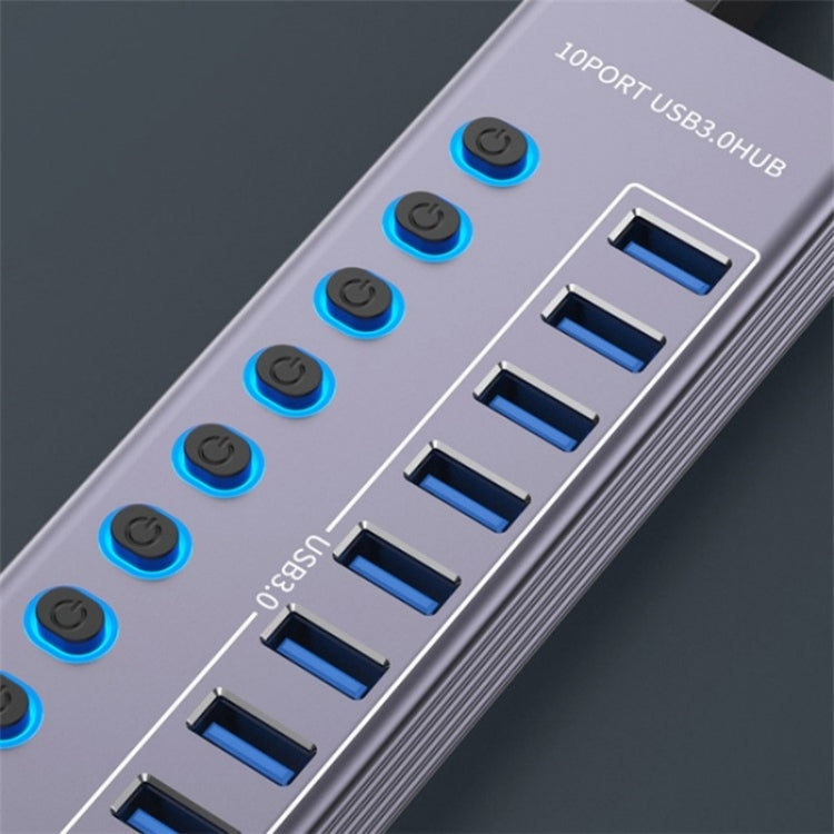U310 10-in-1 USB 3.0 Extension HUB USB Power Charging Station with Individual Switch by buy2fix