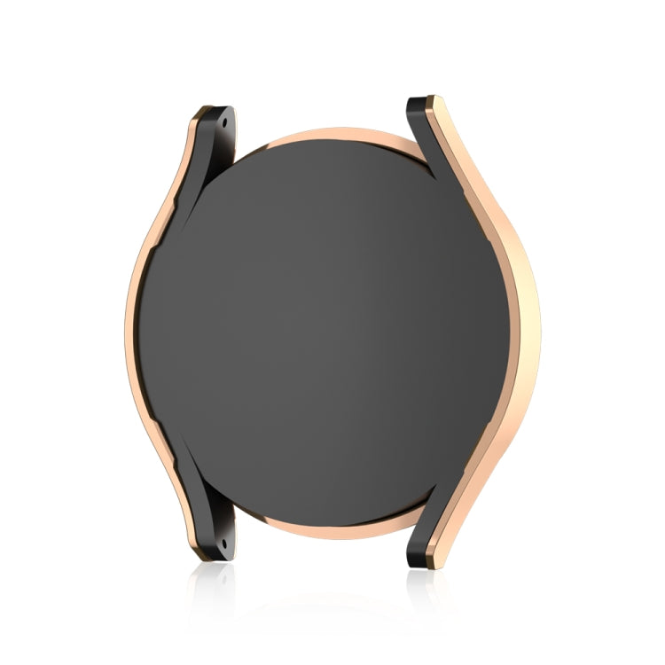 For Samsung Galaxy Watch 7 40mm Single Diamond Hollow PC Watch Protective Case(Pink) by buy2fix