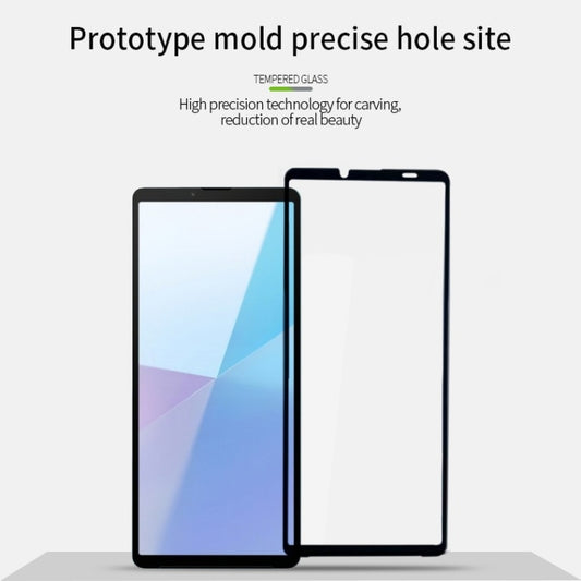 For Sony Xperia 10 VI PINWUYO 9H 3D Curved Full Screen Explosion-proof Tempered Glass Film(Black) by PINWUYO