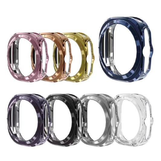 For Samsung Galaxy Watch Ultra 47mm / Ultra 2025 Full Coverage TPU Electroplated Watch Protective Case(Transparent) by buy2fix