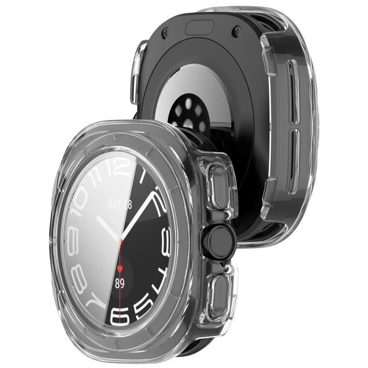 For Samsung Galaxy Watch Ultra 47mm / Ultra 2025 Tempered Film Integrated Waterproof PC Watch Protective Cover(Transparent) - Watch Cases by buy2fix | Online Shopping UK | buy2fix