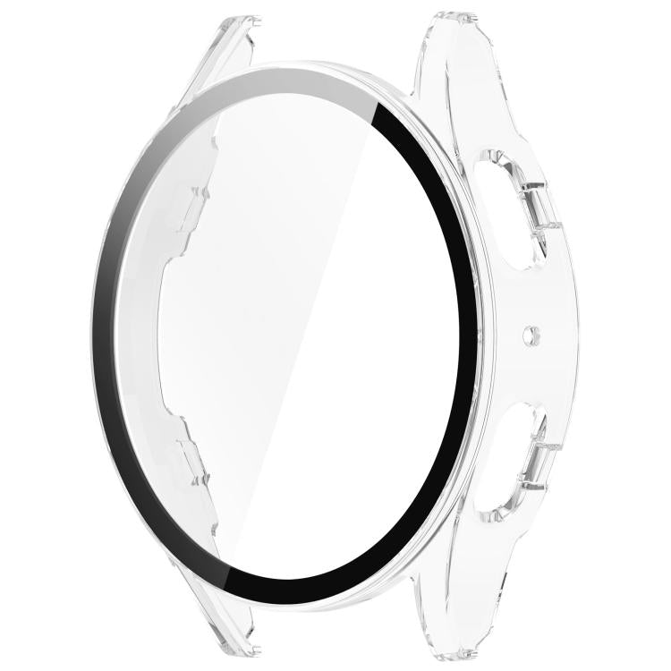 For Samsung Galaxy Watch 7 40mm Tempered Film Integrated Waterproof PC Watch Protective Cover(Transparent) - Watch Cases by buy2fix | Online Shopping UK | buy2fix