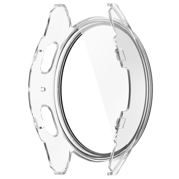 For Samsung Galaxy Watch 7 40mm Tempered Film Integrated Waterproof PC Watch Protective Cover(Transparent) - Watch Cases by buy2fix | Online Shopping UK | buy2fix
