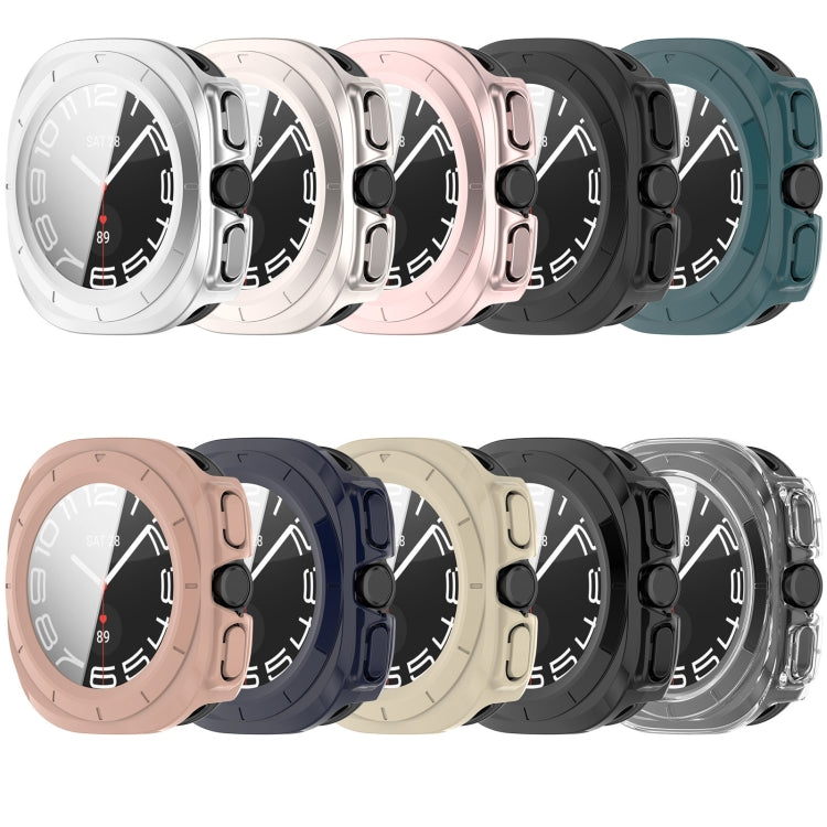 For Samsung Galaxy Watch 7 40mm Tempered Film Integrated Waterproof PC Watch Protective Cover(Transparent) - Watch Cases by buy2fix | Online Shopping UK | buy2fix