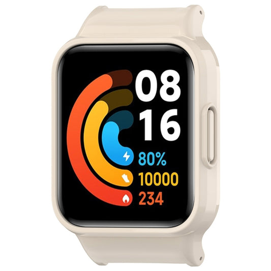 For Redmi Watch 3 Active Half Pack PC Watch Protective Case(Creamy White) by buy2fix