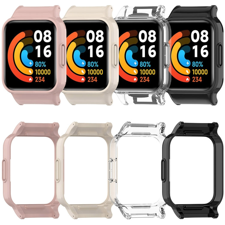 For Redmi Watch 2 Half Pack PC Watch Protective Case(Transparent) by buy2fix